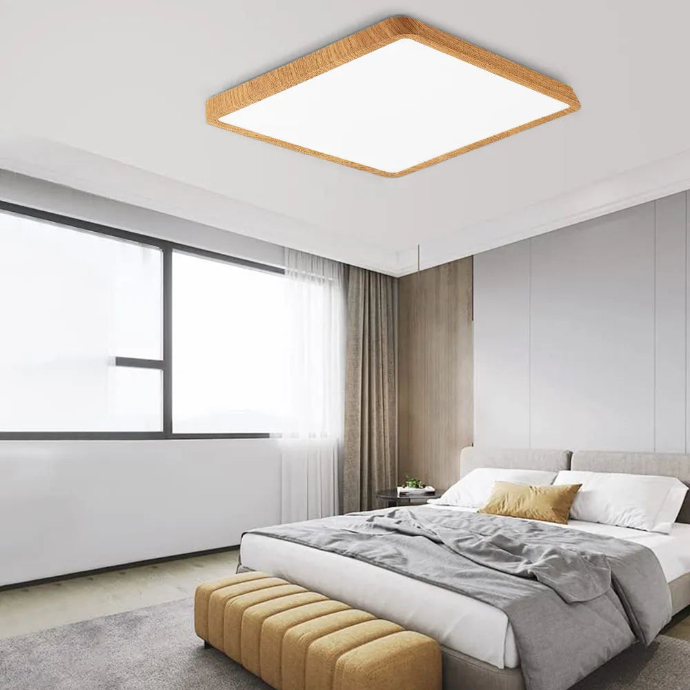 Smart LED Ceiling Lamp - 20-inch Ultra-Thin Lighting Fixture for Living Room, Bedroom, and Balcony
