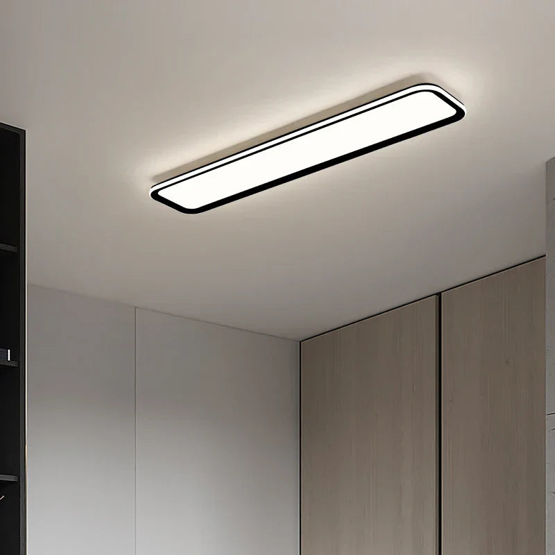 Corridor Aisle Lamps LED Ceiling Lights - White and Yellow Lamps for Hallway, Balcony - Indoor Lighting Decorative Fixtures in White and Black