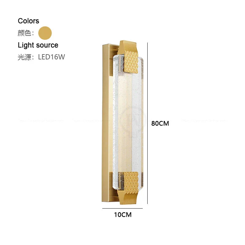Sophisticated Dimmable LED Crystal Wall Lamp - Elevate Your Bedroom and Living Room Decor