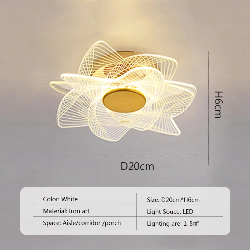 LED Ceiling Light Acrylic led ceiling Lamp Living Room Bedroom Creative Lamp Minimalist Balcony Cloakroom Lighting Fixture