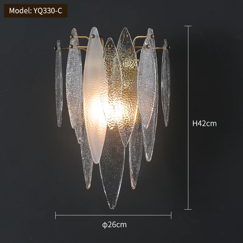 Ava - Modern Art Multicolored Glass Wall Lamp Aisle Luxury Sofa Background Wall Lamp Living Room Hotel Fireplace Stair Wall Lamp