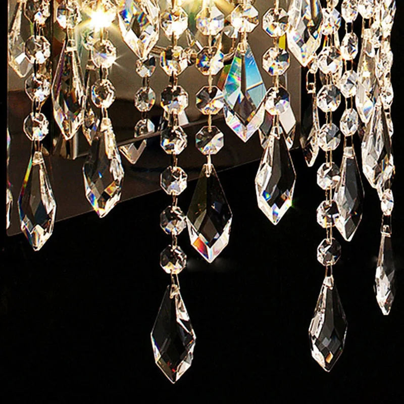 Cayson Modern Luxury Transparent Crystal Wall Lamp - Illuminate Your Space with Elegance