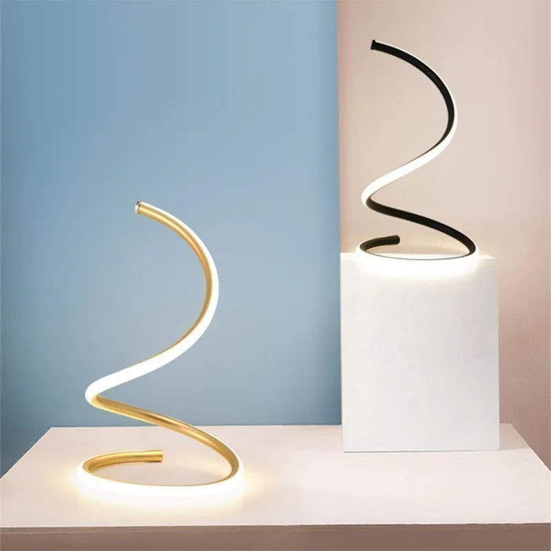 Modern LED Table Lamp with Dimmer Switch - Stylish and Adjustable Desk Light for Study, Reading, and Bedside