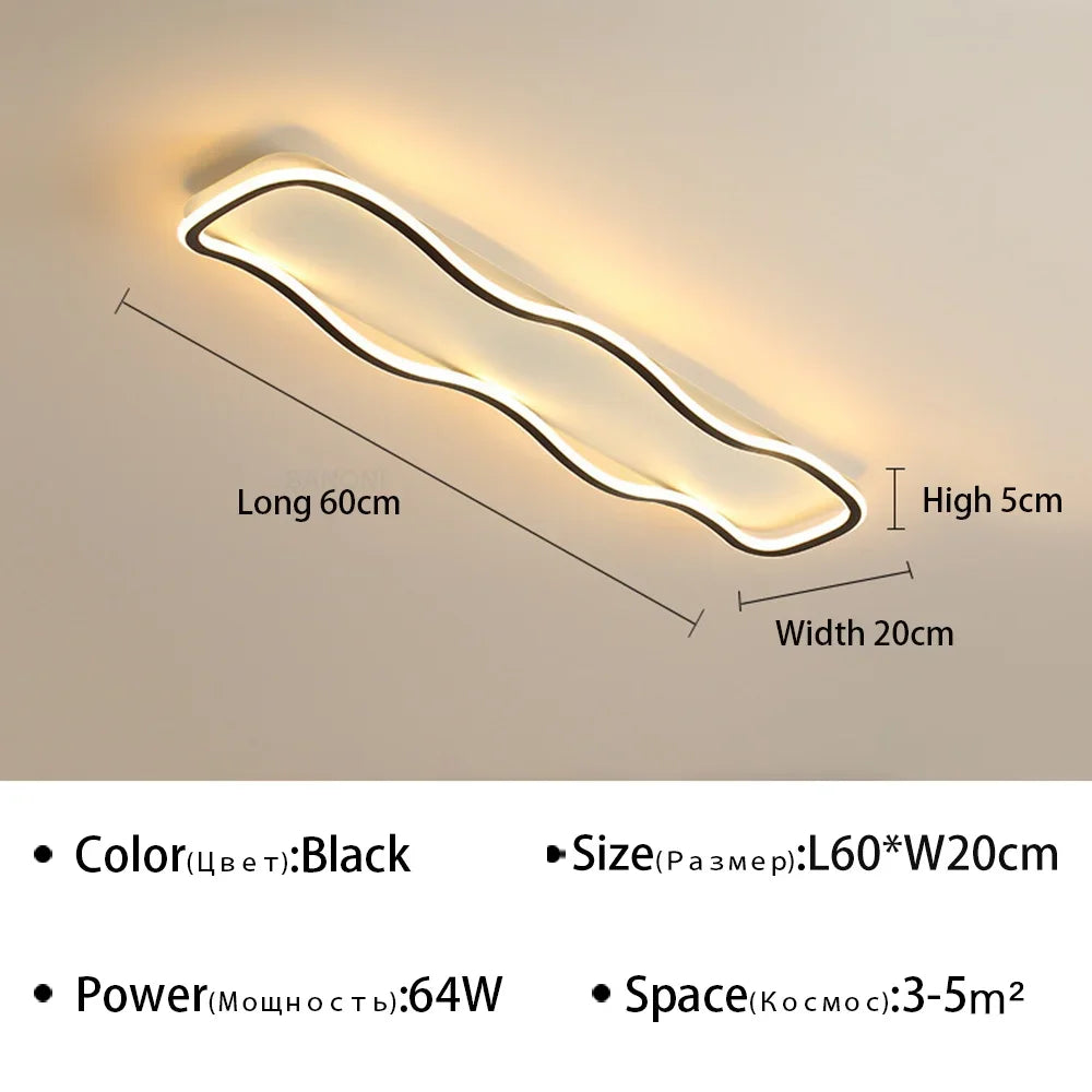 Modern LED Aisle Ceiling Light - Ideal for Corridor, Living Room, Dining Room, and Bedroom - Ceiling Chandelier for Home Decoration - Premium Lighting Fixture