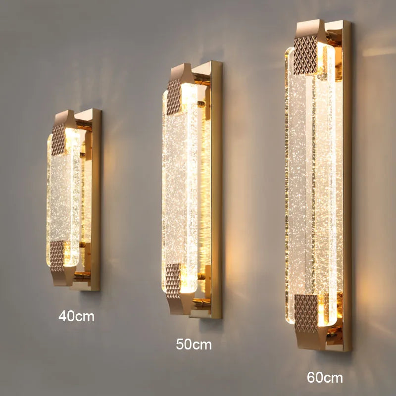Claire - Modern  Luxury Rectangular Bubble Wall Lamp - Elevate Your Living Spaces with Contemporary Elegance