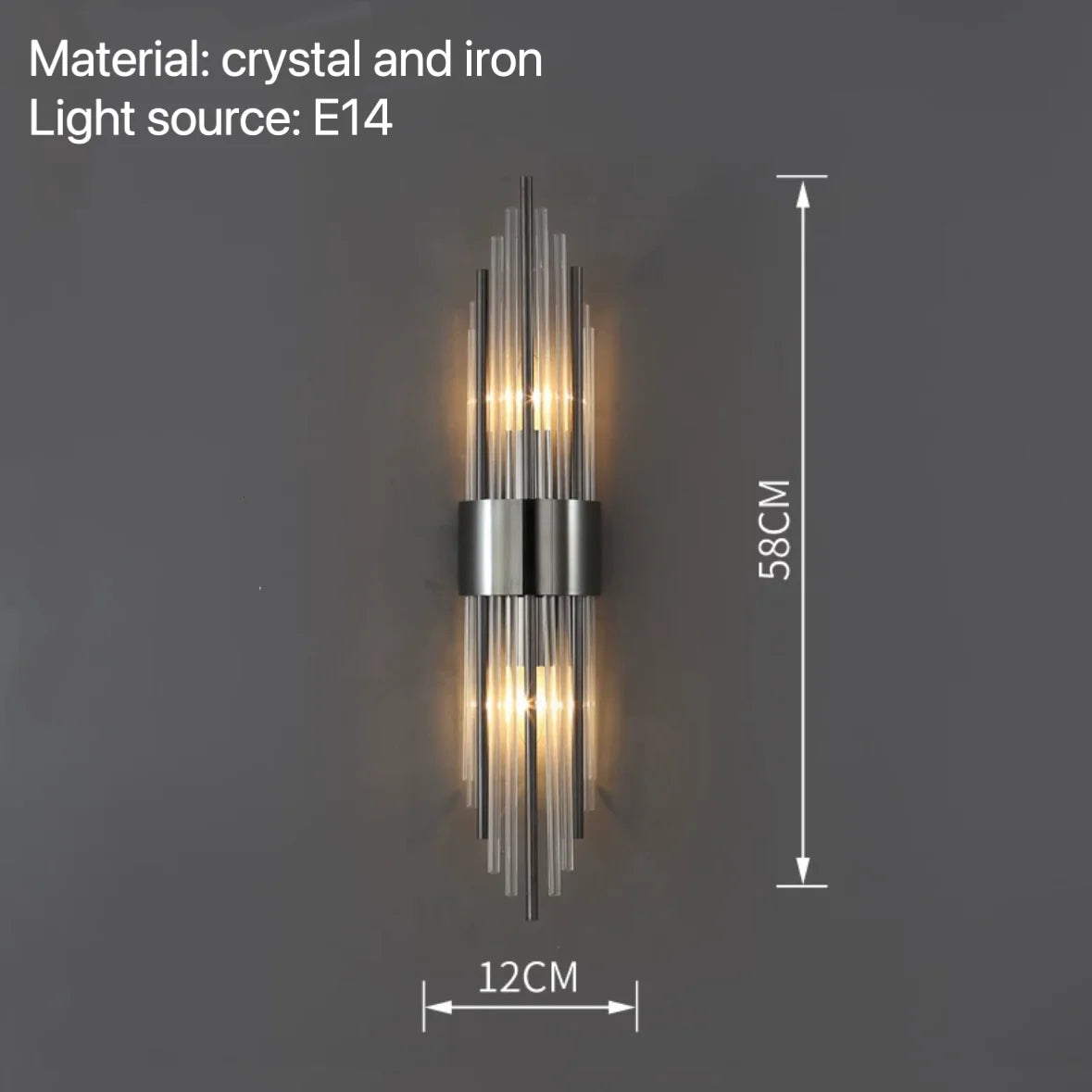 Isla - Modern Wall Lamps for Bedroom Bedside Hotel Living Room Sconce Lights Decoration Background Fixtures Crystal Hallway Stairs Led
