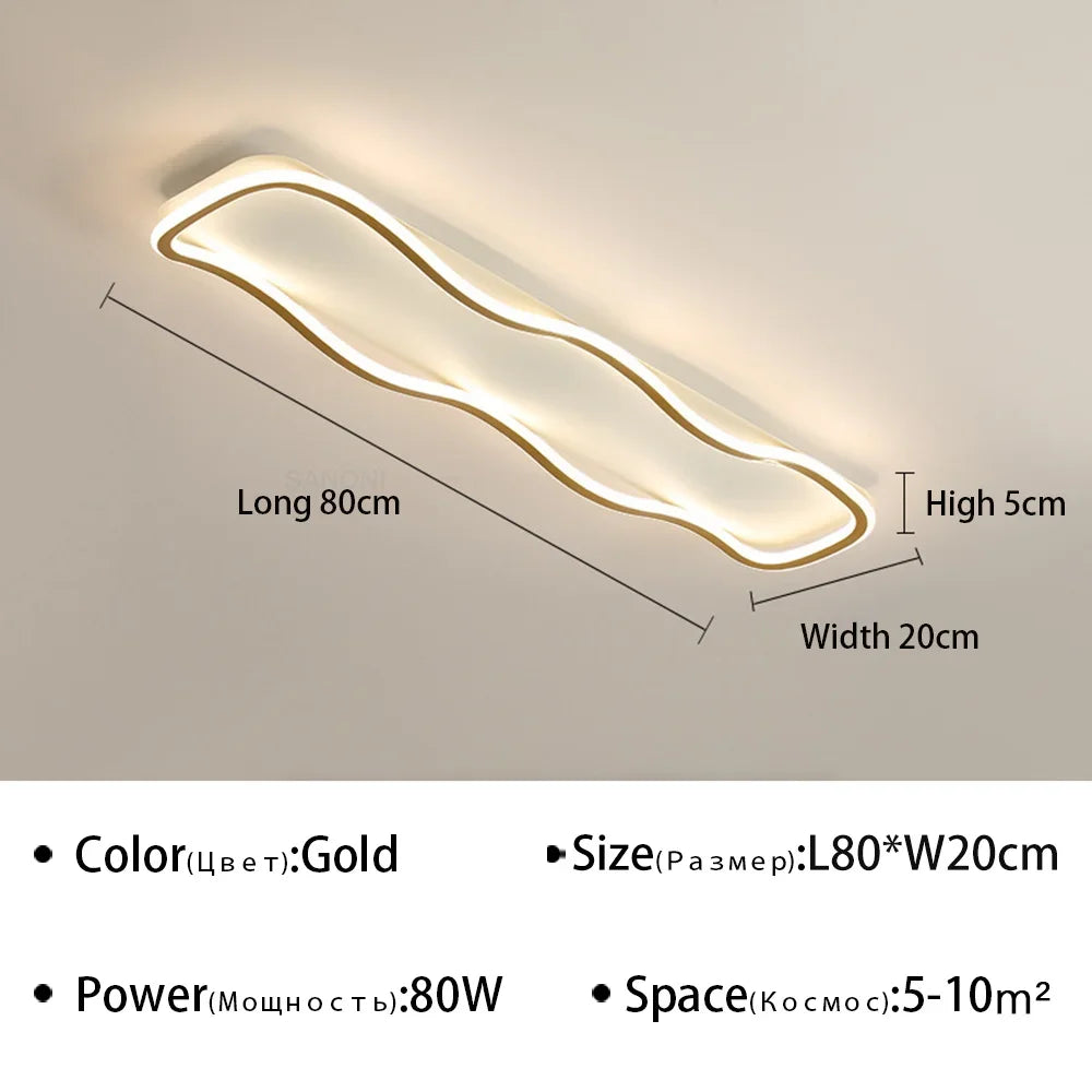 Modern LED Aisle Ceiling Light - Ideal for Corridor, Living Room, Dining Room, and Bedroom - Ceiling Chandelier for Home Decoration - Premium Lighting Fixture
