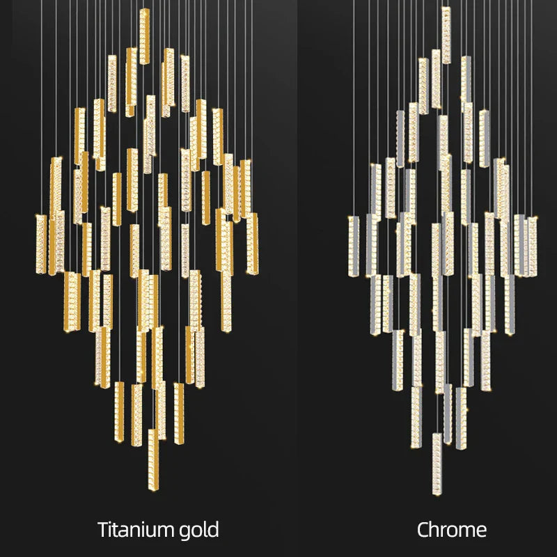 Contemporary Crystal Chandelier - Modern Elegance for Your Villa