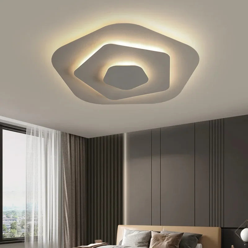 Nordic LED Corrugated Ceiling Lamp - Perfect for Living, Dining Room, Bedroom, Children's Study Room, and Aisle - Stylish Lighting Fixture Lustre for Home Decor