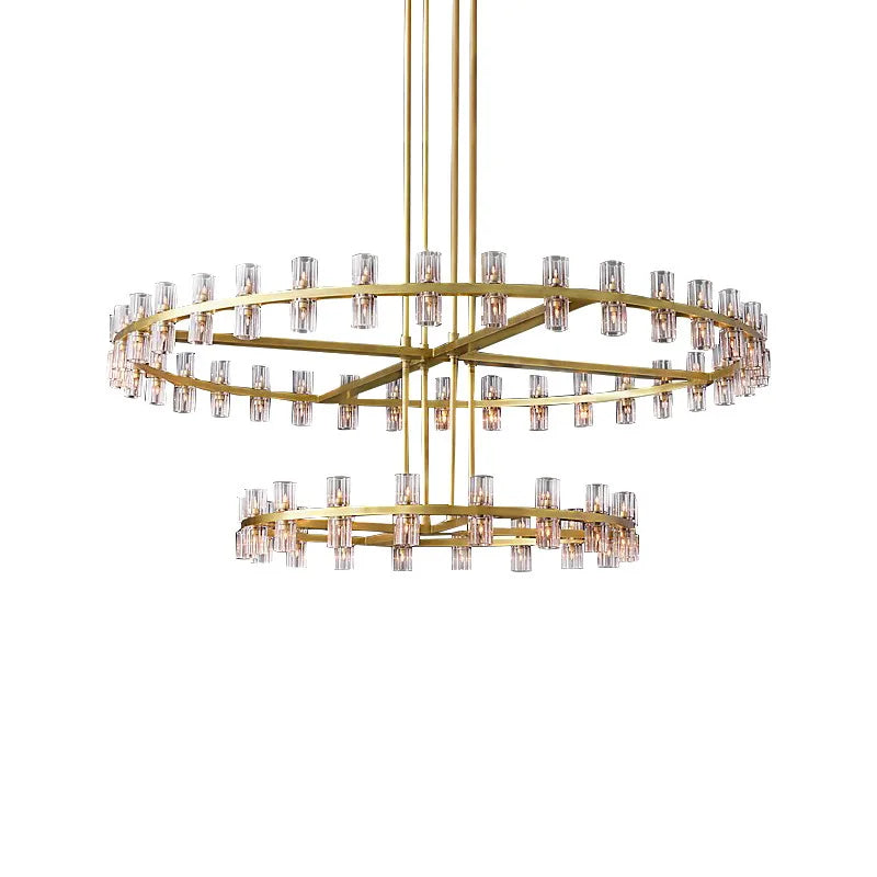 Luxurious Crystal Chandelier - Modern Elegance for Villa Duplexes, Living Rooms, and Home Decor