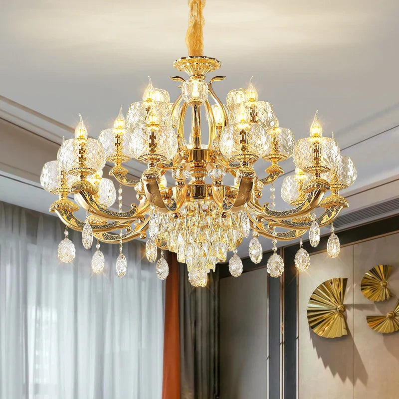 European Modern Simple Chandelier - Luxury Lighting for Home, Villa, Hotel, and Duplex Architectural Spaces