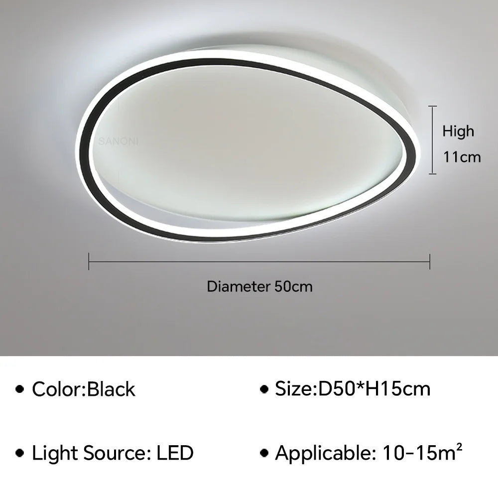 Modern LED Ceiling Chandelier Lamp - Ideal for Living, Dining Room, Bedroom, Children's Room, Study Hall - Elegant Home Decor Lighting Fixture Lustre