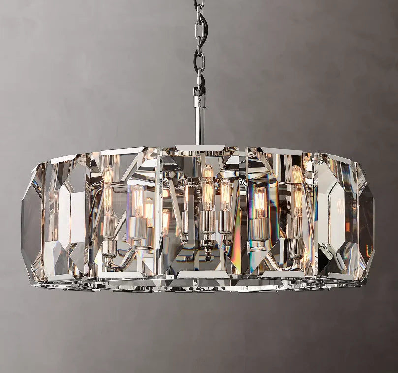 Timeless Classic American LED Crystal Chandelier - Available in Gold, Silver, and Black Finishes, Perfect for Dining Rooms