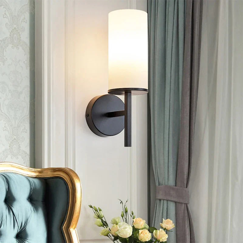 Modern Simple Bedroom Fabric Wall Lamp - LED Wall Light for Corridor, Aisle, Study, Bedside Fixtures - Wall Sconce Lamps AC85-265V