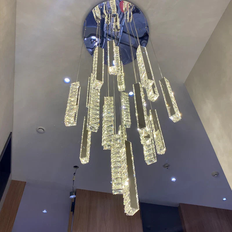 Contemporary Crystal Chandelier - Modern Elegance for Your Villa