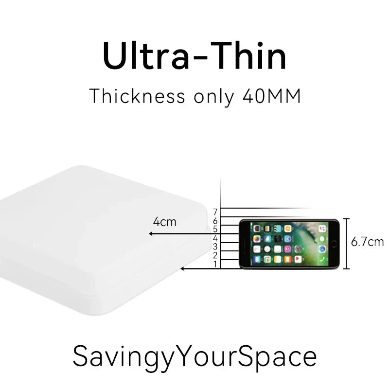 Smart LED Ceiling Lamp with Dimmable App Control - Modern Square Ceiling Light for Kitchen, Living Room, and More