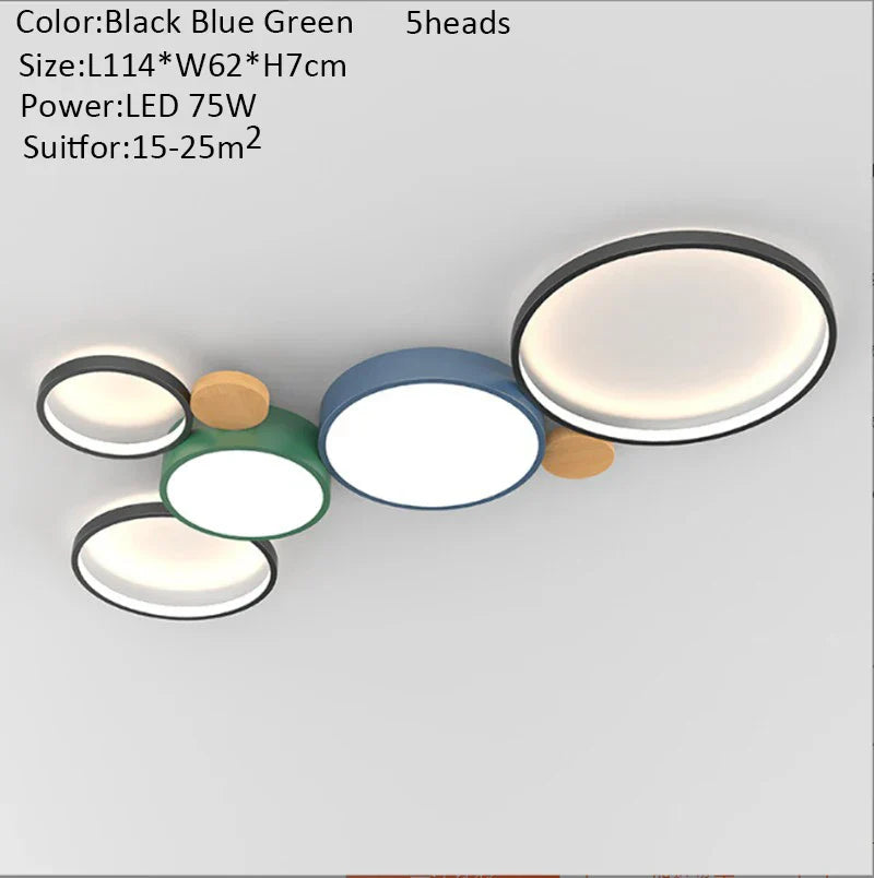 New Nordic LED Ceiling Light - Modern Interior Decoration for Living Room and Bedroom