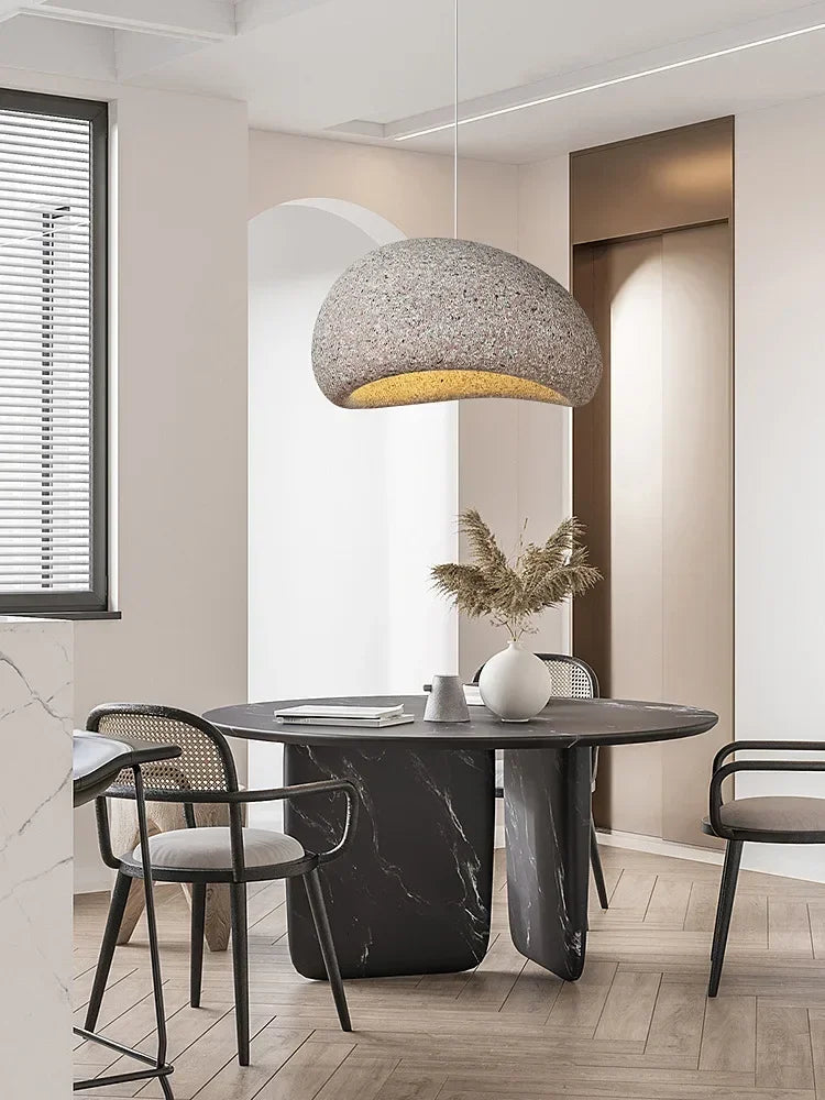 Nordic Minimalist Wabi-Sabi E27 LED Chandelier - Elevate Your Dining, Living, and Bedroom Spaces with Serene Elegance