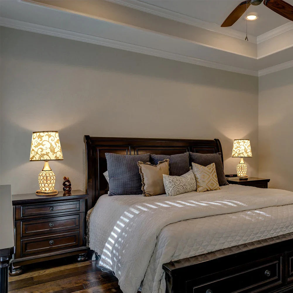 European-Style Crystal Table Lamp - Inspired Modern Bedroom Warmth and Romance
