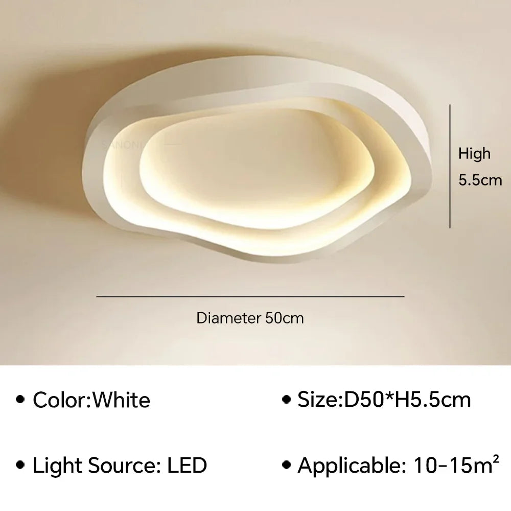 Nordic LED Corrugated Ceiling Lamp - Perfect for Living, Dining Room, Bedroom, Children's Study Room, and Aisle - Stylish Lighting Fixture Lustre for Home Decor