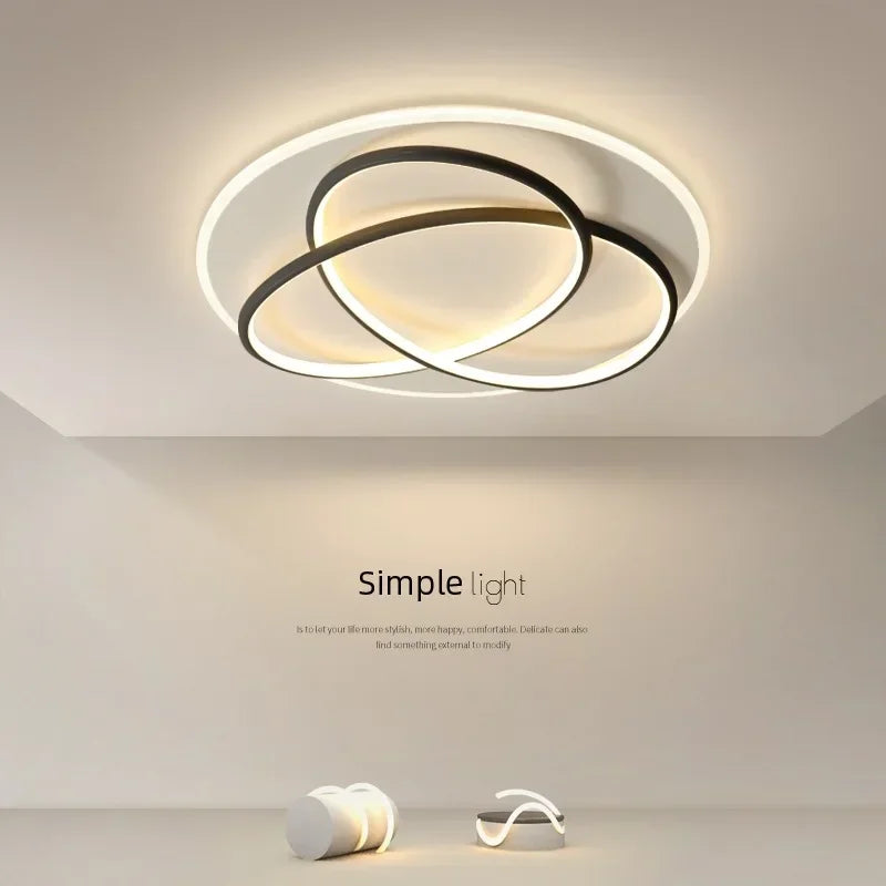 Modern LED Ceiling Lamp - Perfect for Living, Dining Room, Bedroom, Study, Restaurant, Balcony - Stylish Indoor Lighting Fixture Lustre for Home Decoration