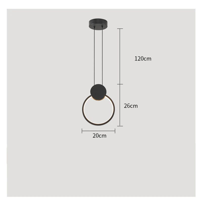 Contemporary LED Restaurant Chandelier - Minimalist Elegance for Living and Dining Spaces with Creative Design