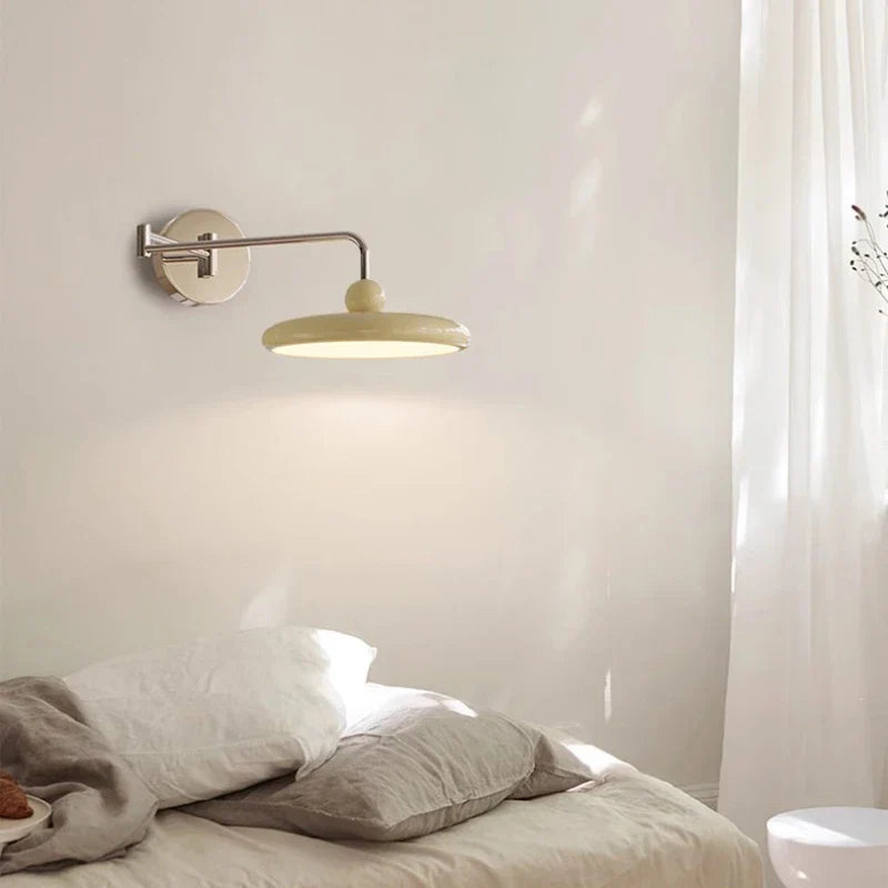 LED Folding Rocker Arm Wall Lamp - Versatile Bedside and Reading Light for Modern Living Spaces