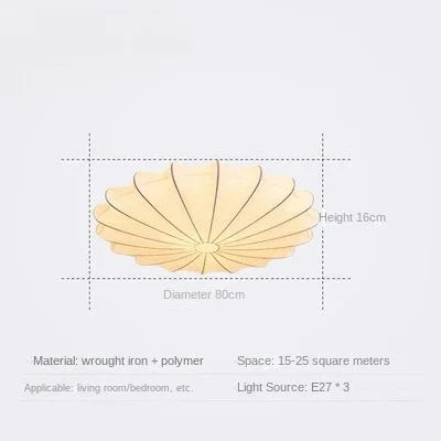 Danish Design LED Ceiling Light - Creative Fabric Chandelier for Elegant Home and Hospitality Decor