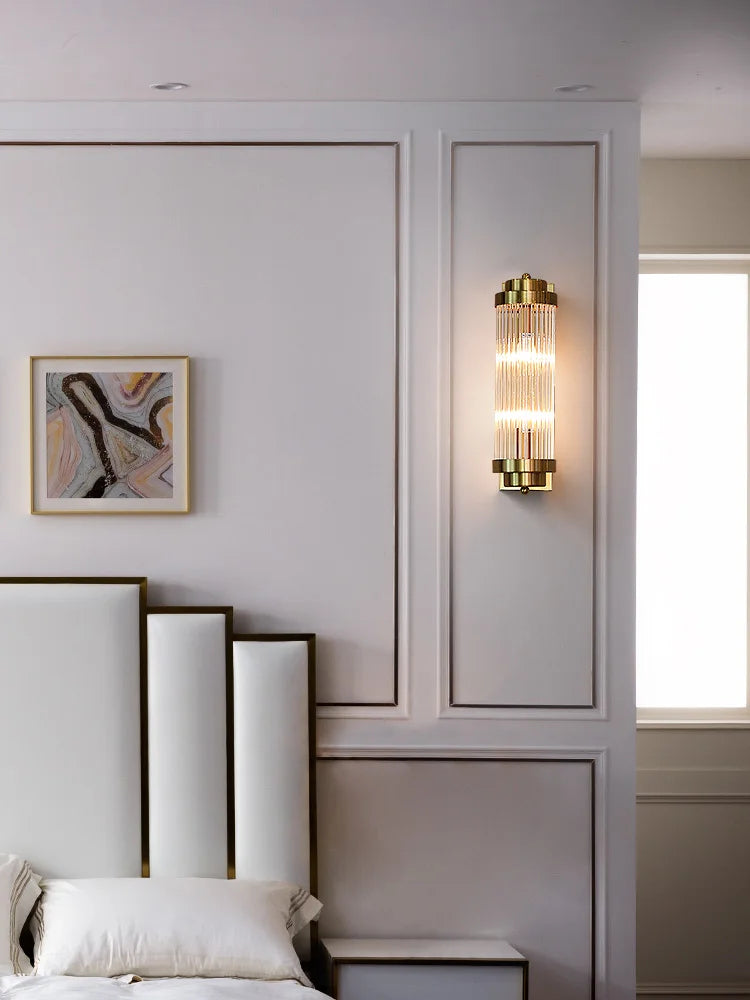 Olivia - Luxury Wall Lamp Golden and Black Bedside Lamp Modern Led Wall Lamp