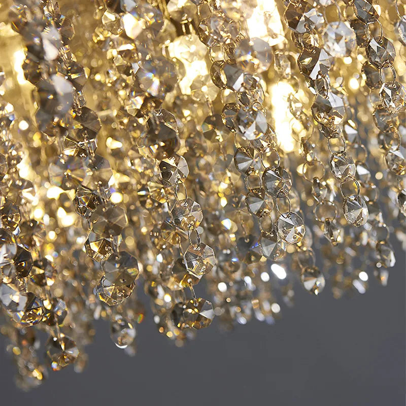 Elegant Light Luxury Crystal Chandelier - Modern Italian Creative Design for Living Rooms, Bedrooms, and Dining Rooms