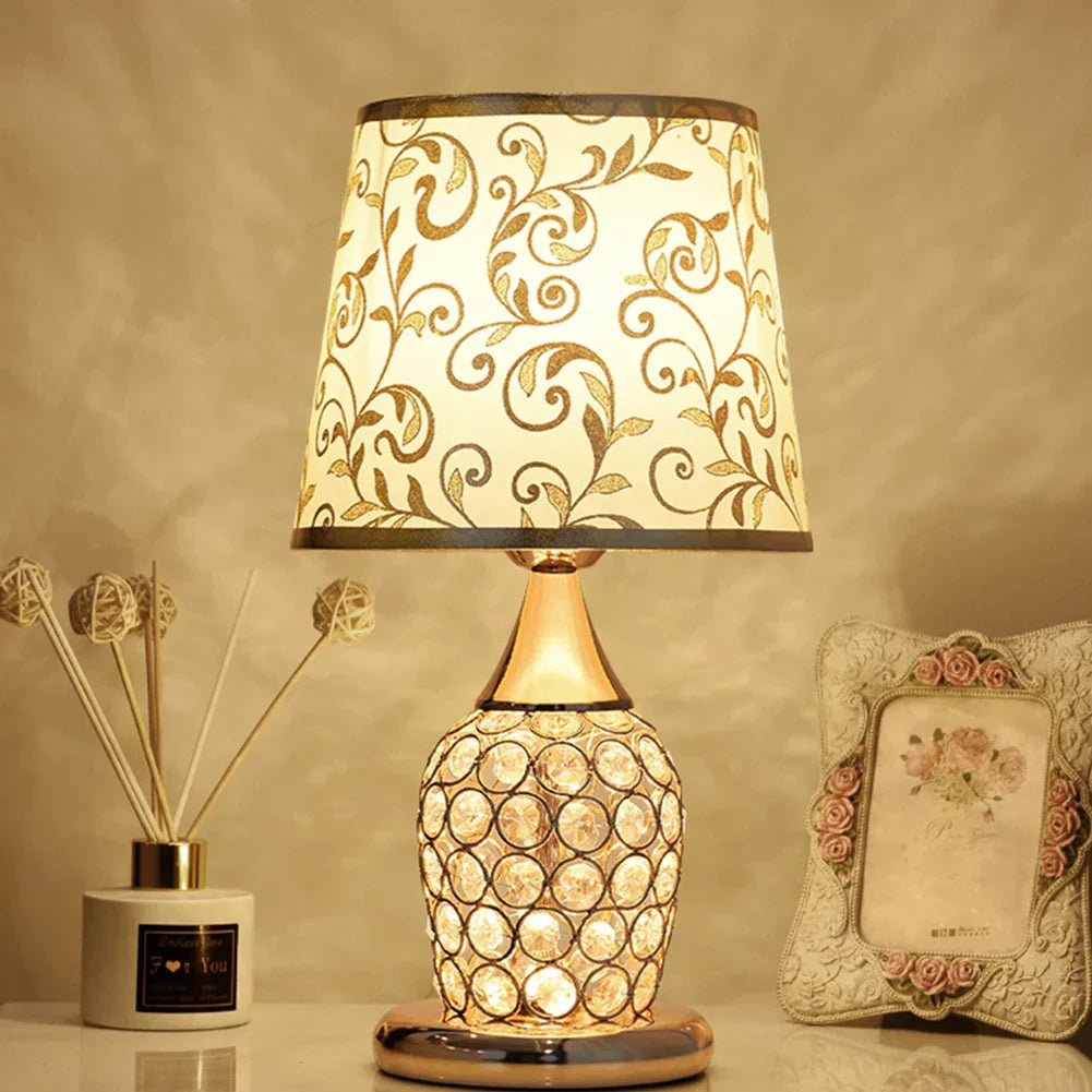 European-Style Crystal Table Lamp - Inspired Modern Bedroom Warmth and Romance