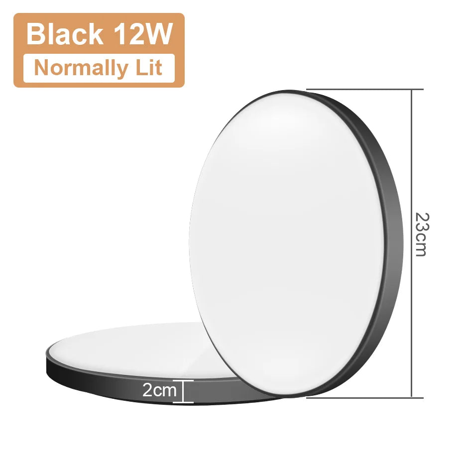 Versatile LED Panel Light - Choose from 12W, 24W, 36W, or 48W - Radar Sensor or Regular LED Downlight for Indoor Spaces