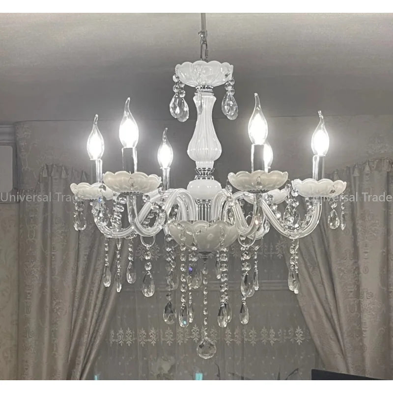 Modern LED Crystal Chandelier - Illuminate Your Home with Elegance