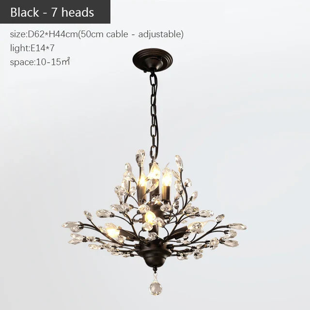 Modern Crystal Chandelier - Perfect for Living Rooms, Dining Areas, and Bedrooms