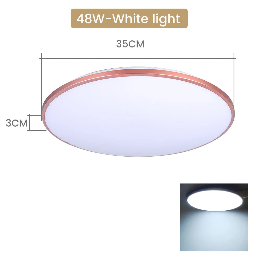 Modern LED Ceiling Chandelier - Versatile Lighting for Large Rooms - Available in 48W, 36W, and 20W