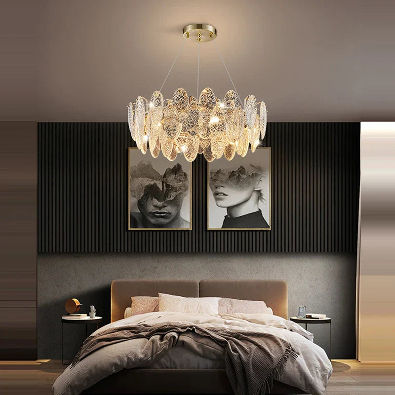 Luxurious Crystal Chandelier for Living Rooms and Master Bedrooms - Nordic Postmodern Minimalist Elegance