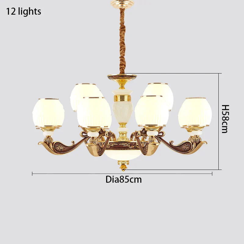 European Style Large Chandelier - Elegance for Living Rooms, Hotels, Villas, and Grand Hallways