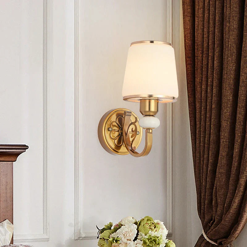 Joanna American Style Golden Bedside Lamp - Elegant Lighting for Your Home