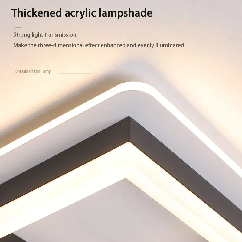 Nordic LED Ceiling Lamp - Indoor Lighting Fixture for Bedroom, Dining, Living Room Decoration, Balcony, Cloakroom, Aisle, and Corridor - Ceiling Light