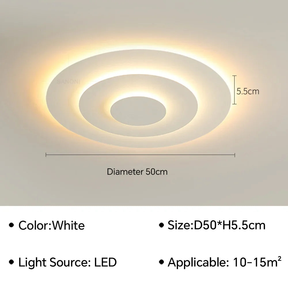 Nordic LED Corrugated Ceiling Lamp - Perfect for Living, Dining Room, Bedroom, Children's Study Room, and Aisle - Stylish Lighting Fixture Lustre for Home Decor