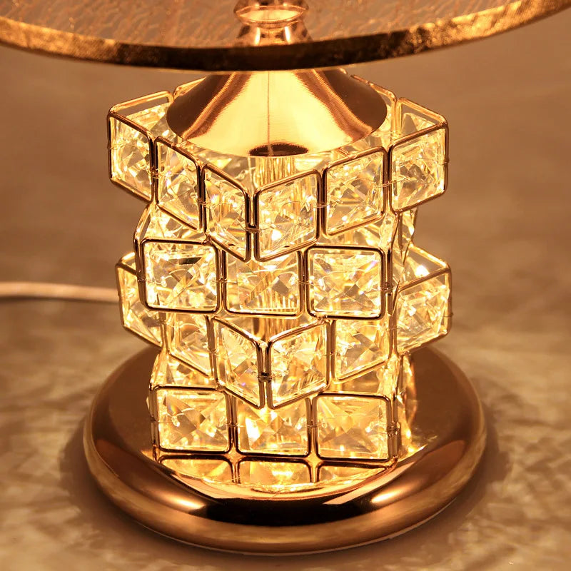 Modern Crystal Table Lamp - European Luxury for Elegant Home Decor and Wedding Gift Ideas