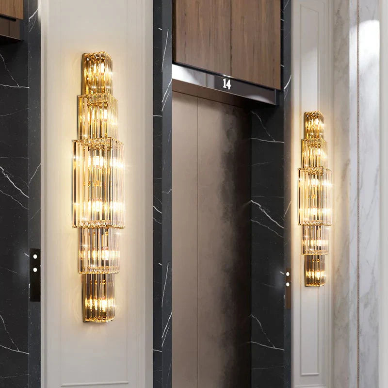 Victoria - Large Crystal Wall Light For Living Room Hall Bedroom Loft Indoor Home Hotel Villa Modern Gold Luxury Decor LED Sconce Fixtures