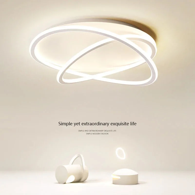 Modern LED Ceiling Lamp - Ideal for Living, Dining Room, Bedroom, Study Room, Restaurant, Balcony - Elegant Indoor Lighting Fixture Lustre for Home Decor