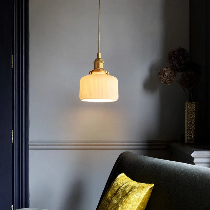 Copper Ceramic Chandelier - Postmodern Elegance for Personalized Lighting in Restaurants, Bars, Coffee Shops, Bedrooms, and Model Rooms