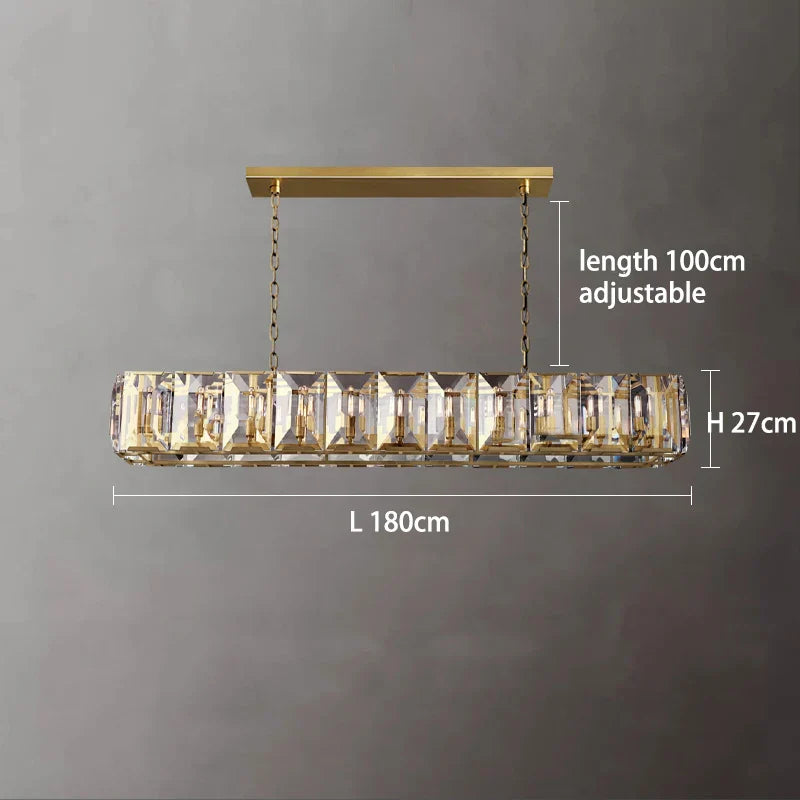 Versatile Dimmable LED Crystal Chandelier - Elegant Lighting Fixture in Gold, Chrome, and Black Finishes for Foyers and More