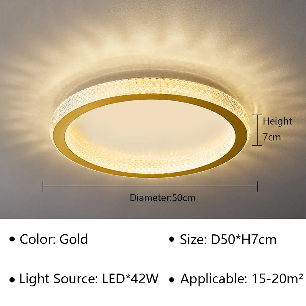Modern LED Ceiling Lamp - Perfect for Bedroom, Living Room, Dining Room, Study, Hotel Hall - Elegant Ceiling light for Indoor Home Decoration - Lighting Fixture Lustre