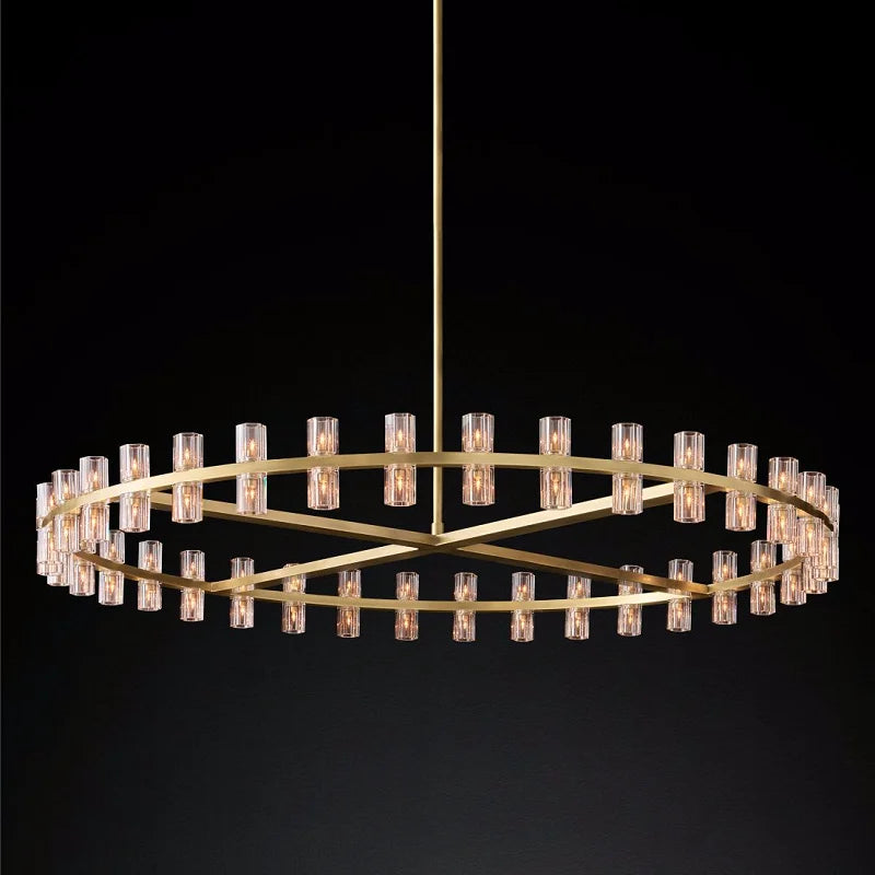 Luxurious Crystal Chandelier - Modern Elegance for Villa Duplexes, Living Rooms, and Home Decor