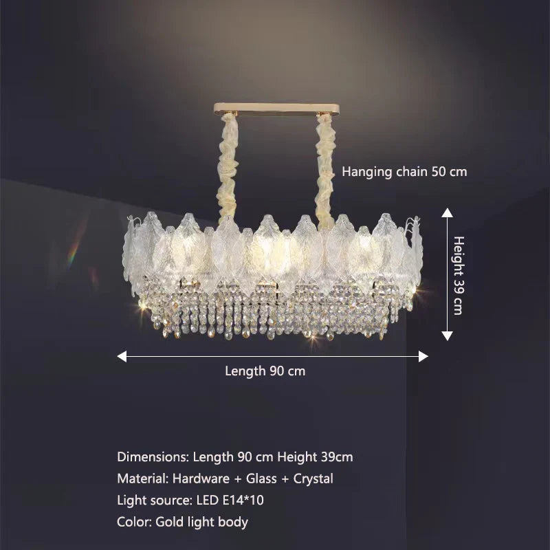 Elegant French Crystal Chandelier - Postmodern Light Luxury for a Luxurious Atmosphere in Living Rooms, Dining Rooms, and Bedrooms