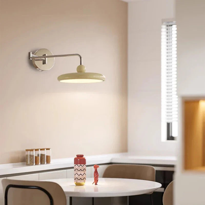 LED Folding Rocker Arm Wall Lamp - Versatile Bedside and Reading Light for Modern Living Spaces