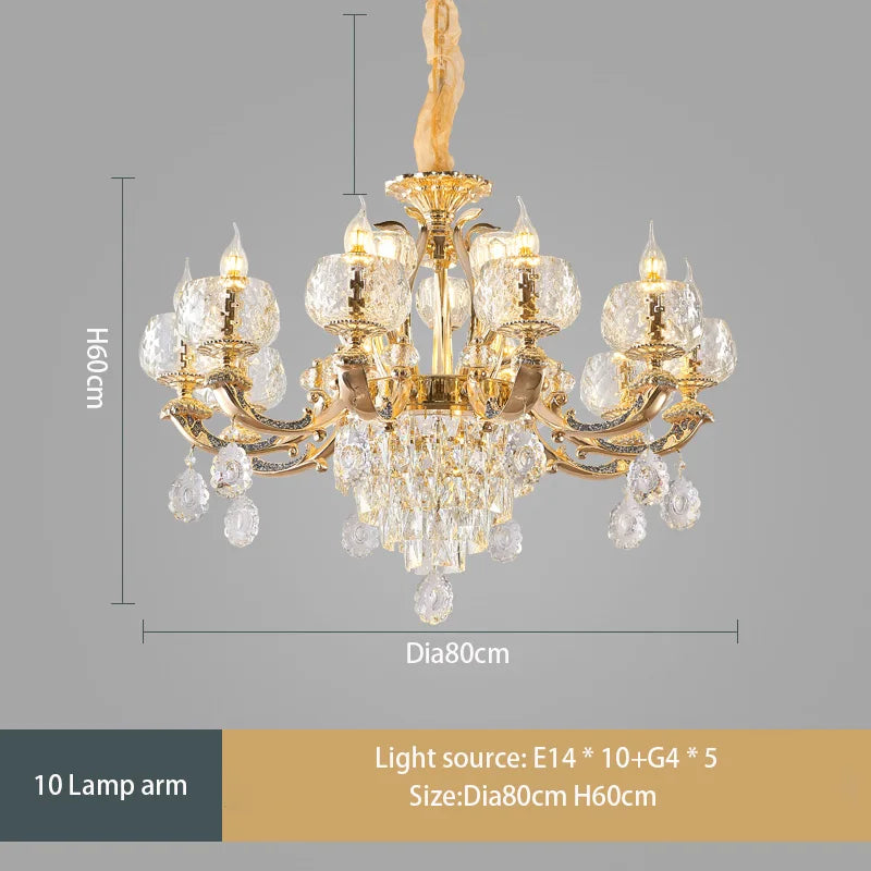 European Modern Simple Chandelier - Luxury Lighting for Home, Villa, Hotel, and Duplex Architectural Spaces